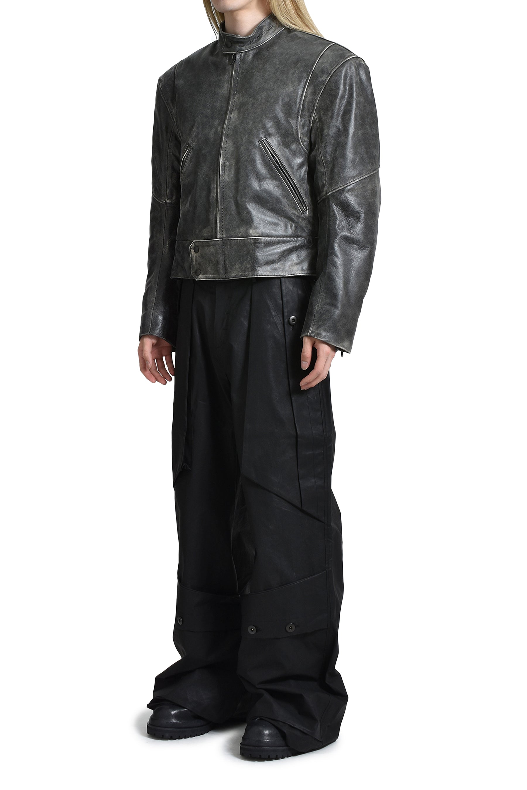 PROJECT G/R プロジェクト ジーアール SS25 DISTRESSED LEATHER BIKER