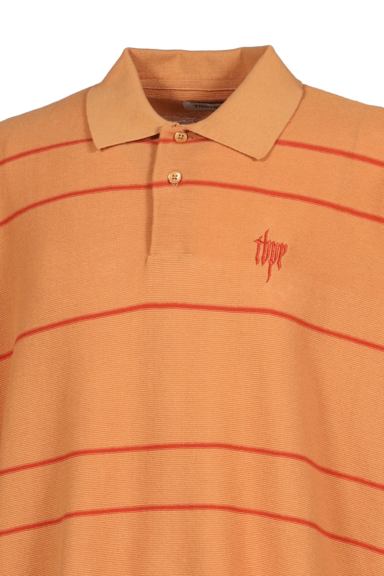 TBPR / BORDER KNIT POLO / BRICK