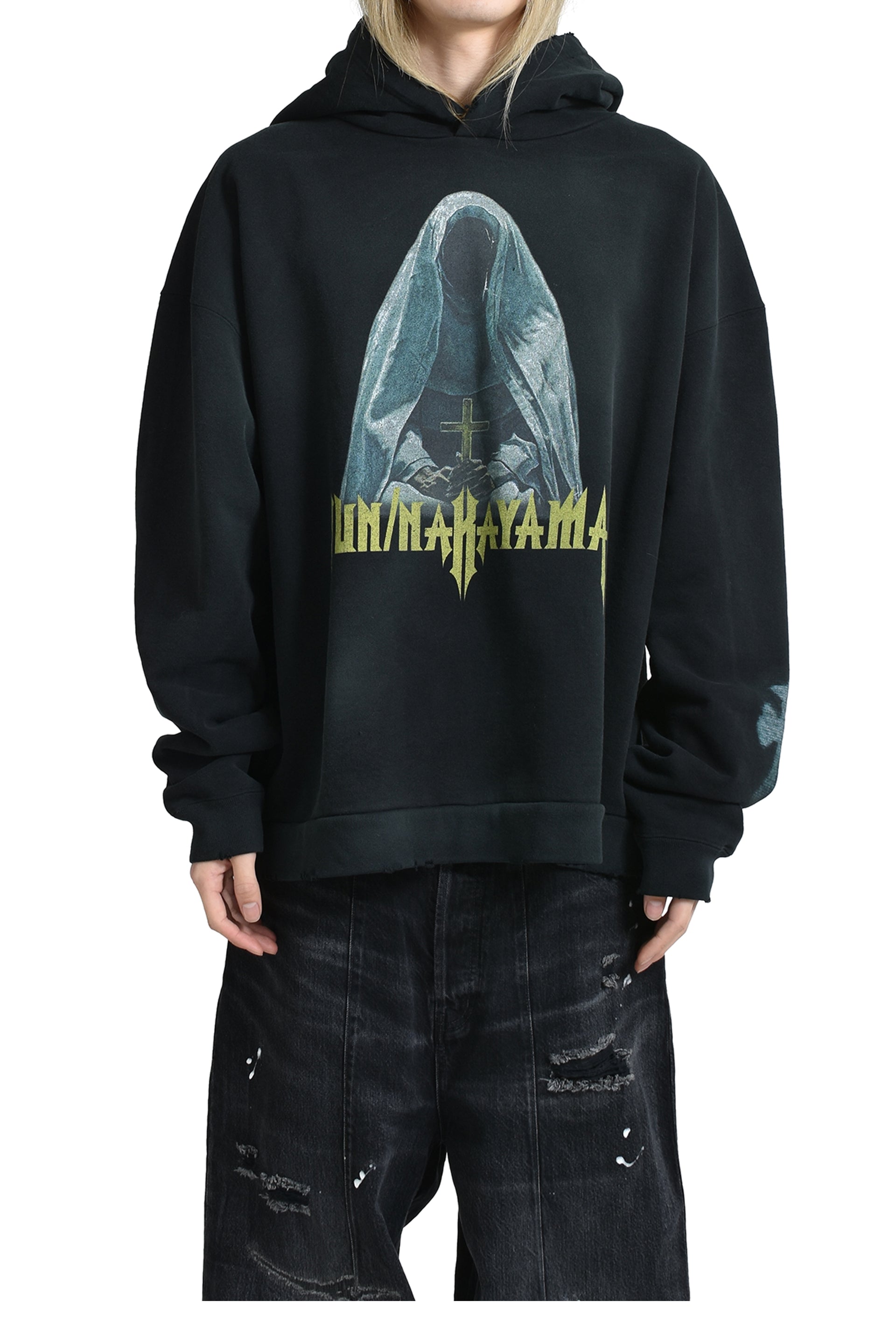 JUN/NAKAYAMA NUN HOODIE / BLK