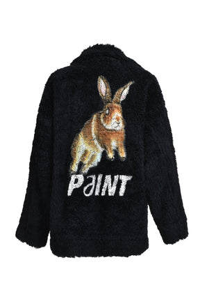 ORGANIC COTTON HAND-PAINT JACKET / BLK