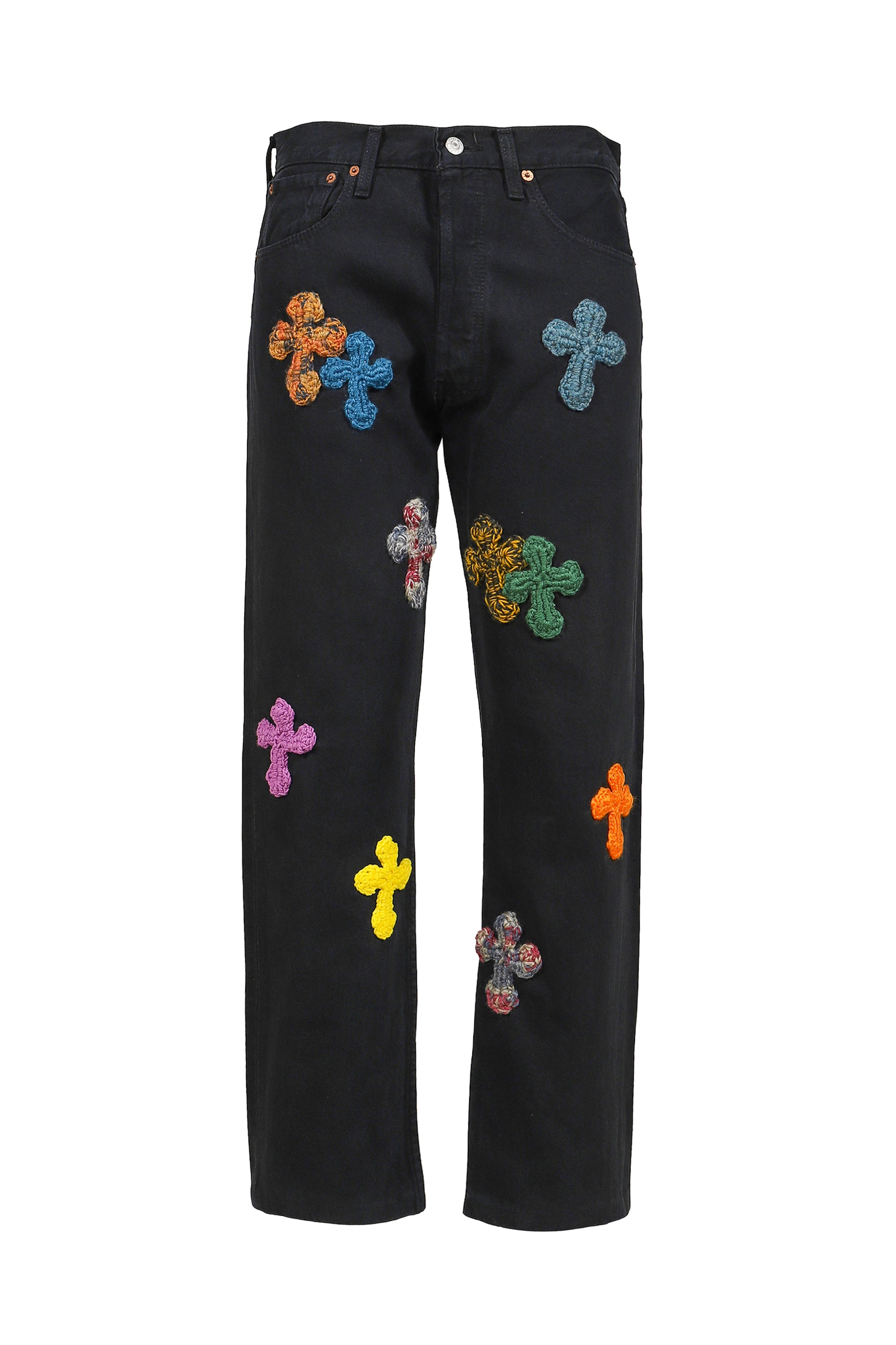 3D CROSS BLACK DENIM / BLK