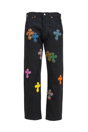 3D CROSS BLACK DENIM / BLK