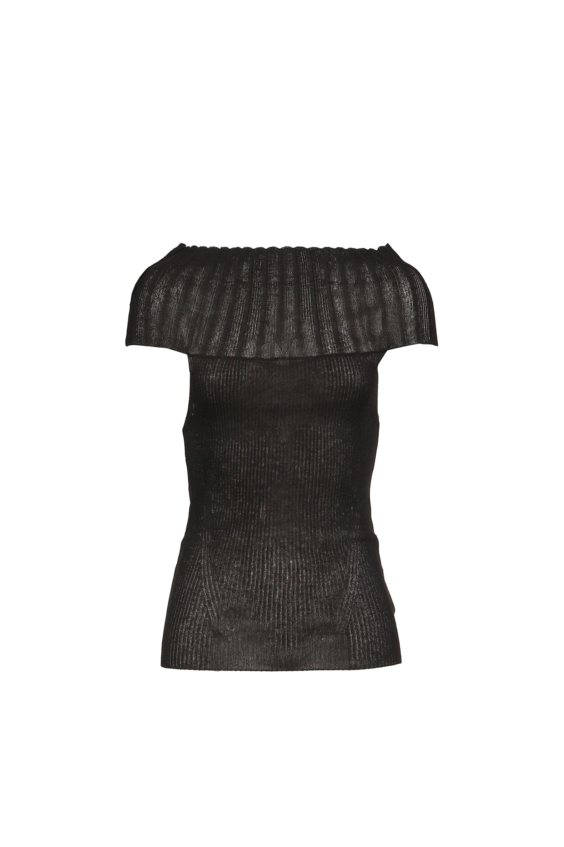 Bohemseo ニットセーター 黒 BOHEMSEO ボヘムソ SS26 LINEN OFF-SHOULDER KNIT / BLK - NUBIAN ヌビアン