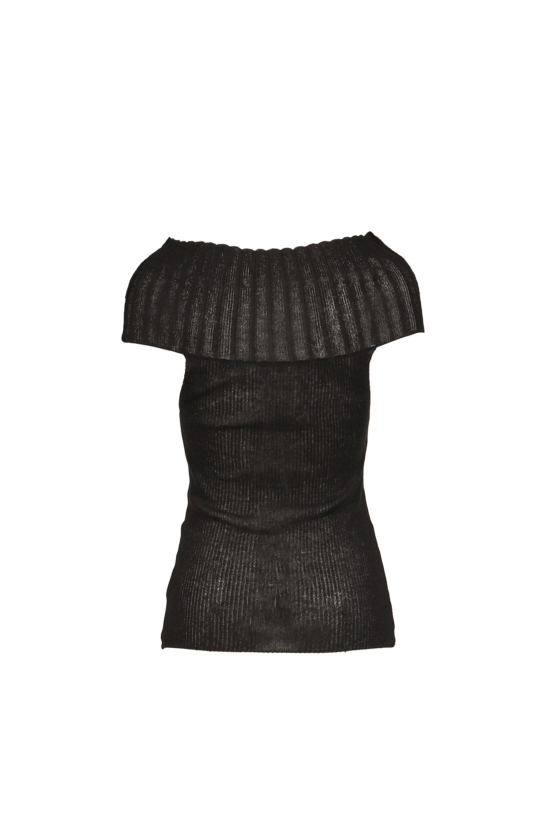 BOHEMSEO ボヘムソ SS26 LINEN OFF-SHOULDER KNIT / BLK - NUBIAN ヌビアン
