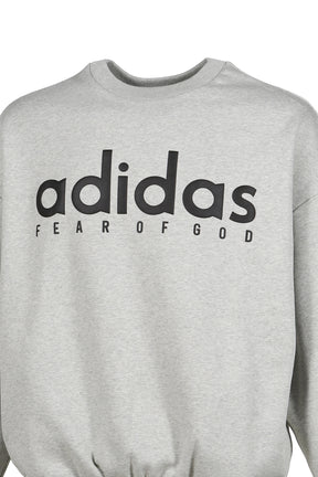 HEATHER FLEECE CREWNECK / GRY 