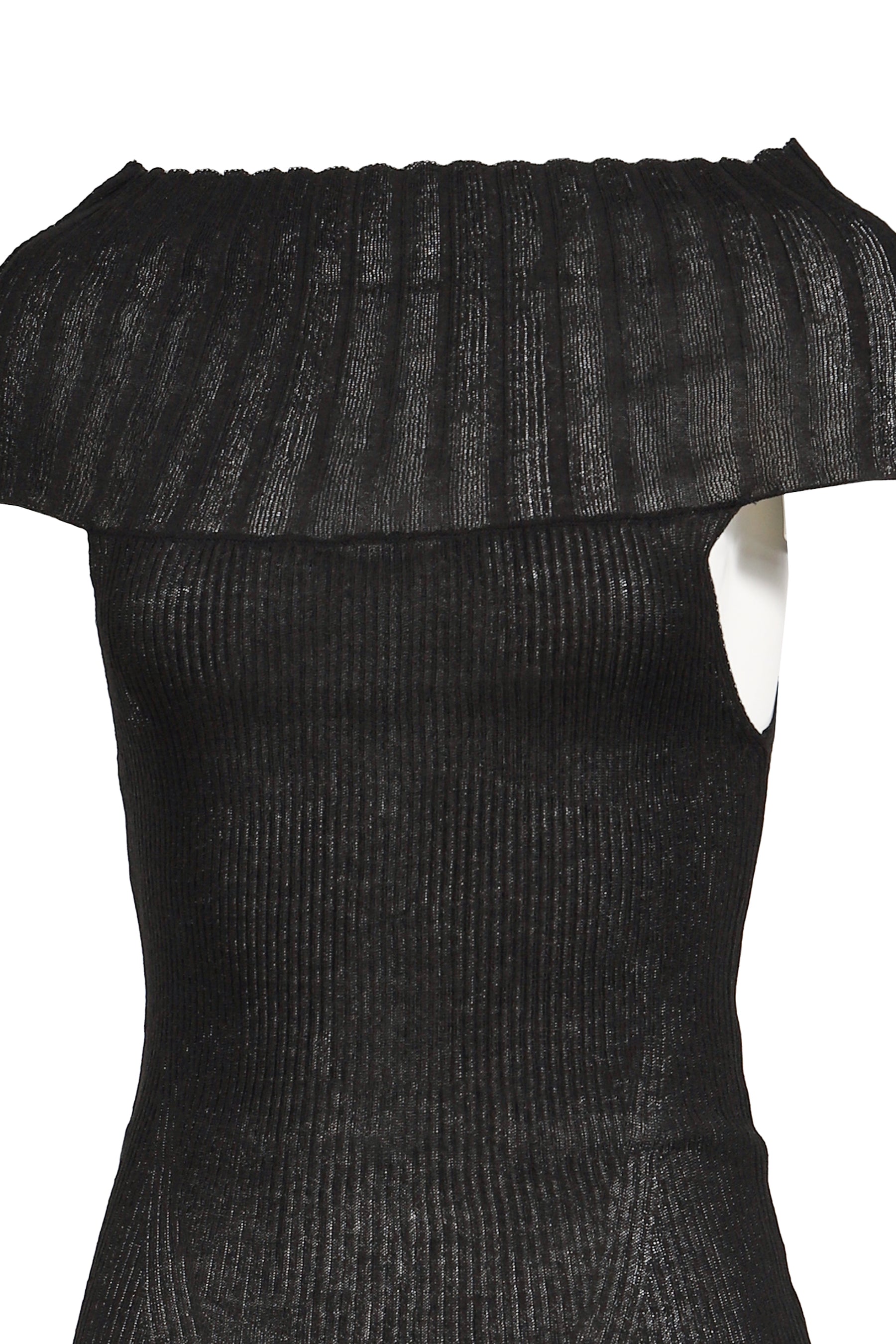 BOHEMSEO ボヘムソ SS26 LINEN OFF-SHOULDER KNIT / BLK - NUBIAN ヌビアン