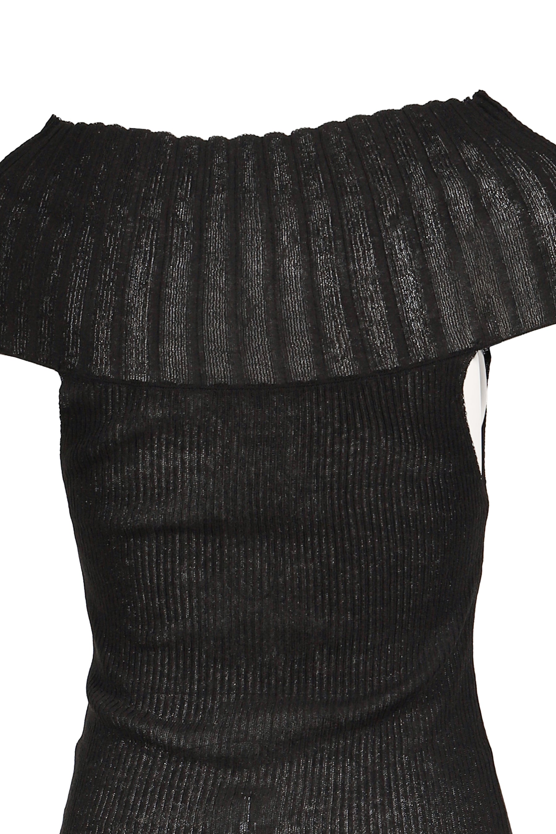 BOHEMSEO ボヘムソ SS26 LINEN OFF-SHOULDER KNIT / BLK - NUBIAN ヌビアン