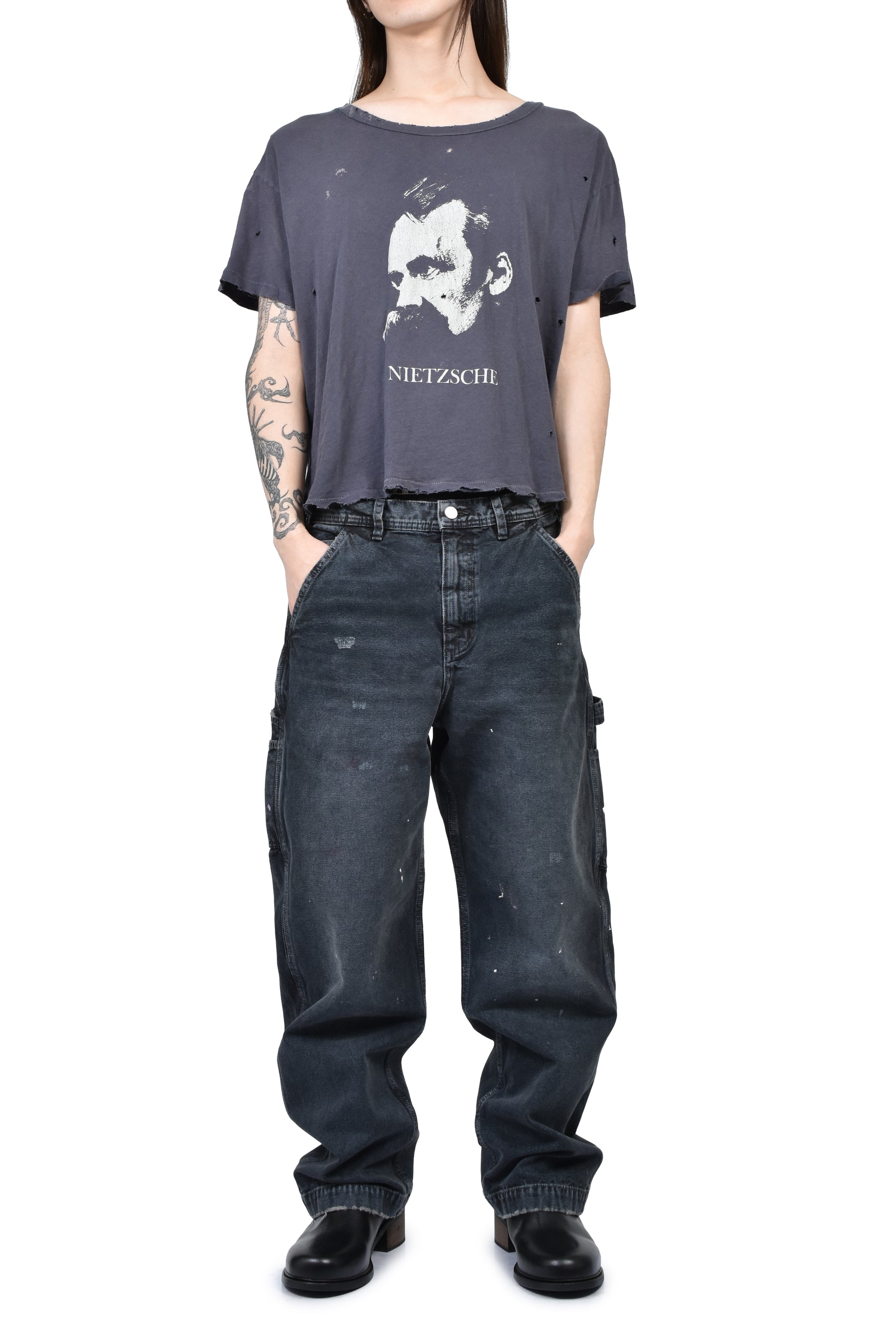 NIETZSCHE T-SHIRT / BURNOUT GRAY