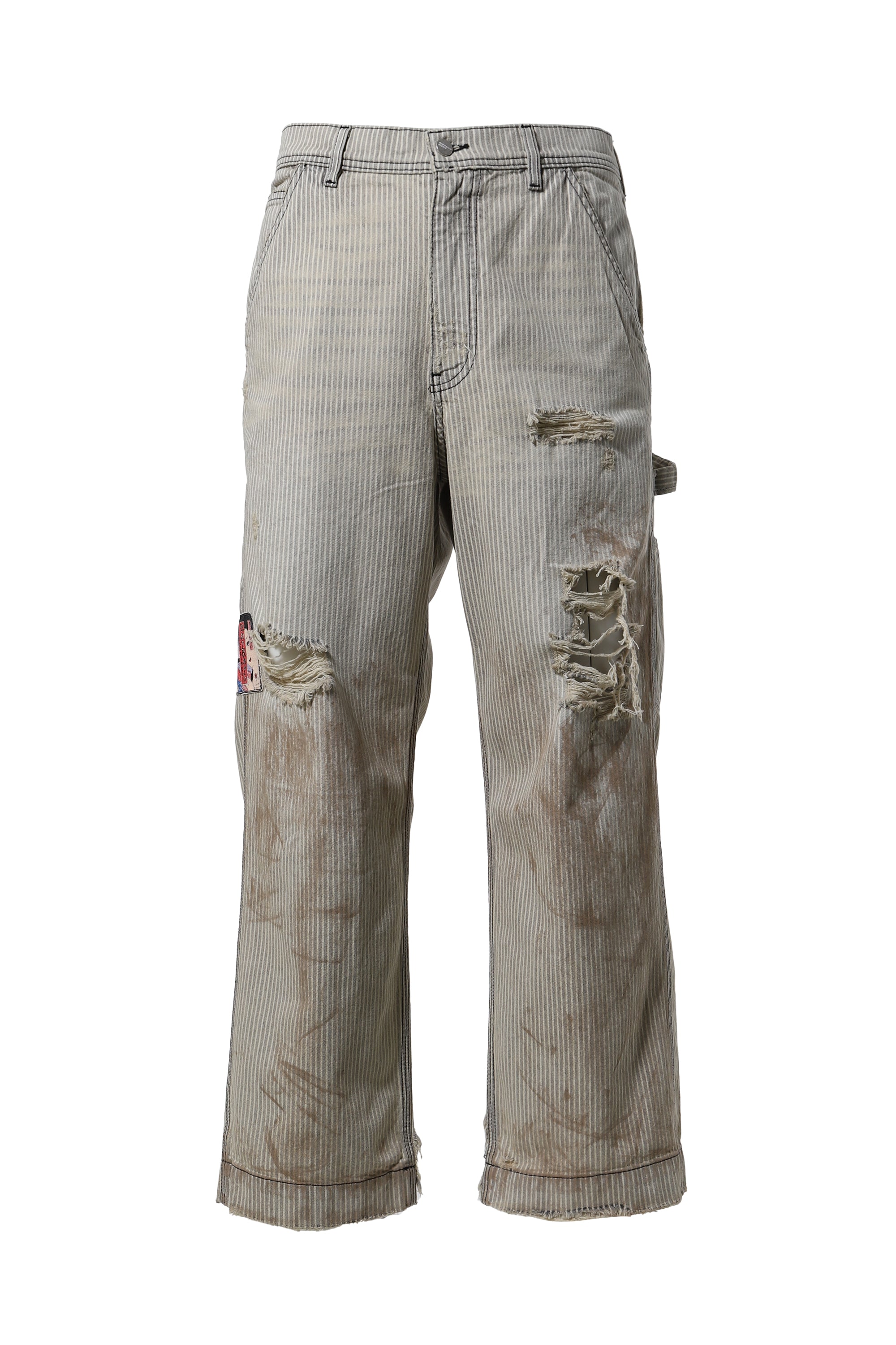 ENFANTS RICHES DÉPRIMÉS アンファン リッシュ デプリメ SS24 PAINT PANTS (SHUJI VERSION) /  HICKORY STRIPE - NUBIAN