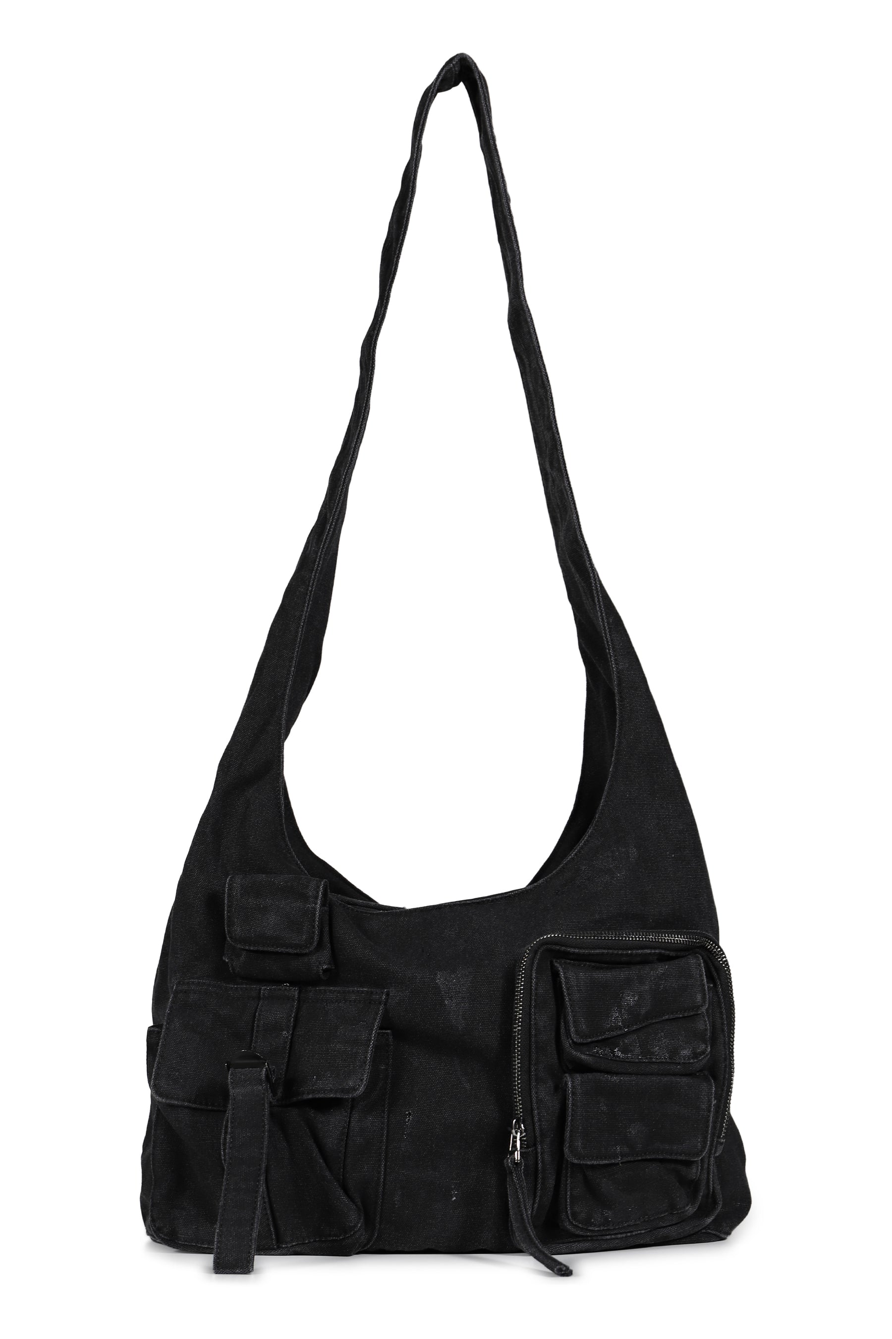 CARGO SHOULDER BAG / FADED BLACK