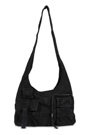 CARGO SHOULDER BAG / FADED BLACK