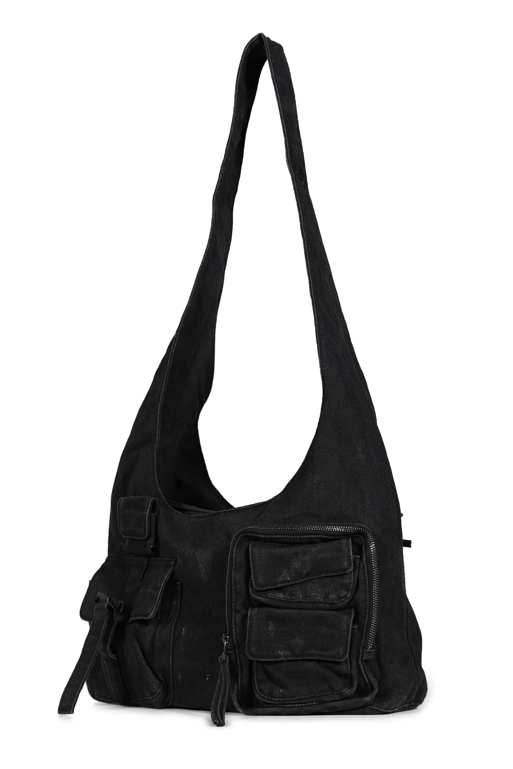 CARGO SHOULDER BAG / FADED BLACK