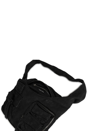 CARGO SHOULDER BAG / FADED BLACK
