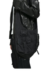 CARGO SHOULDER BAG / FADED BLACK