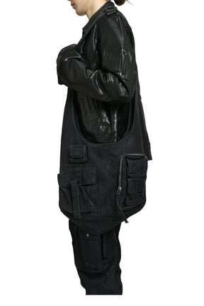 CARGO SHOULDER BAG / FADED BLACK