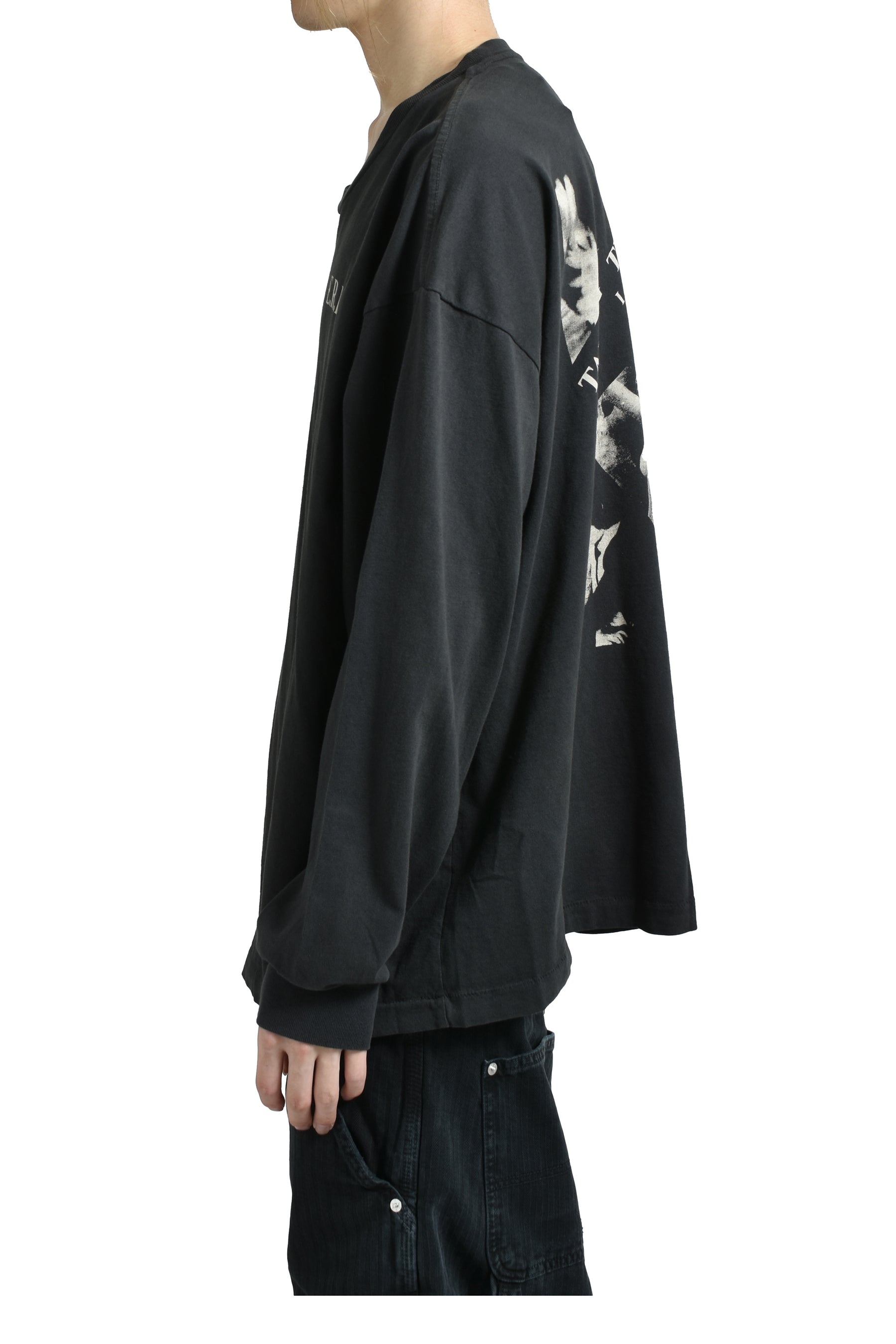 TAKING THE CURE LS T-SHIRT / FADED BLK 