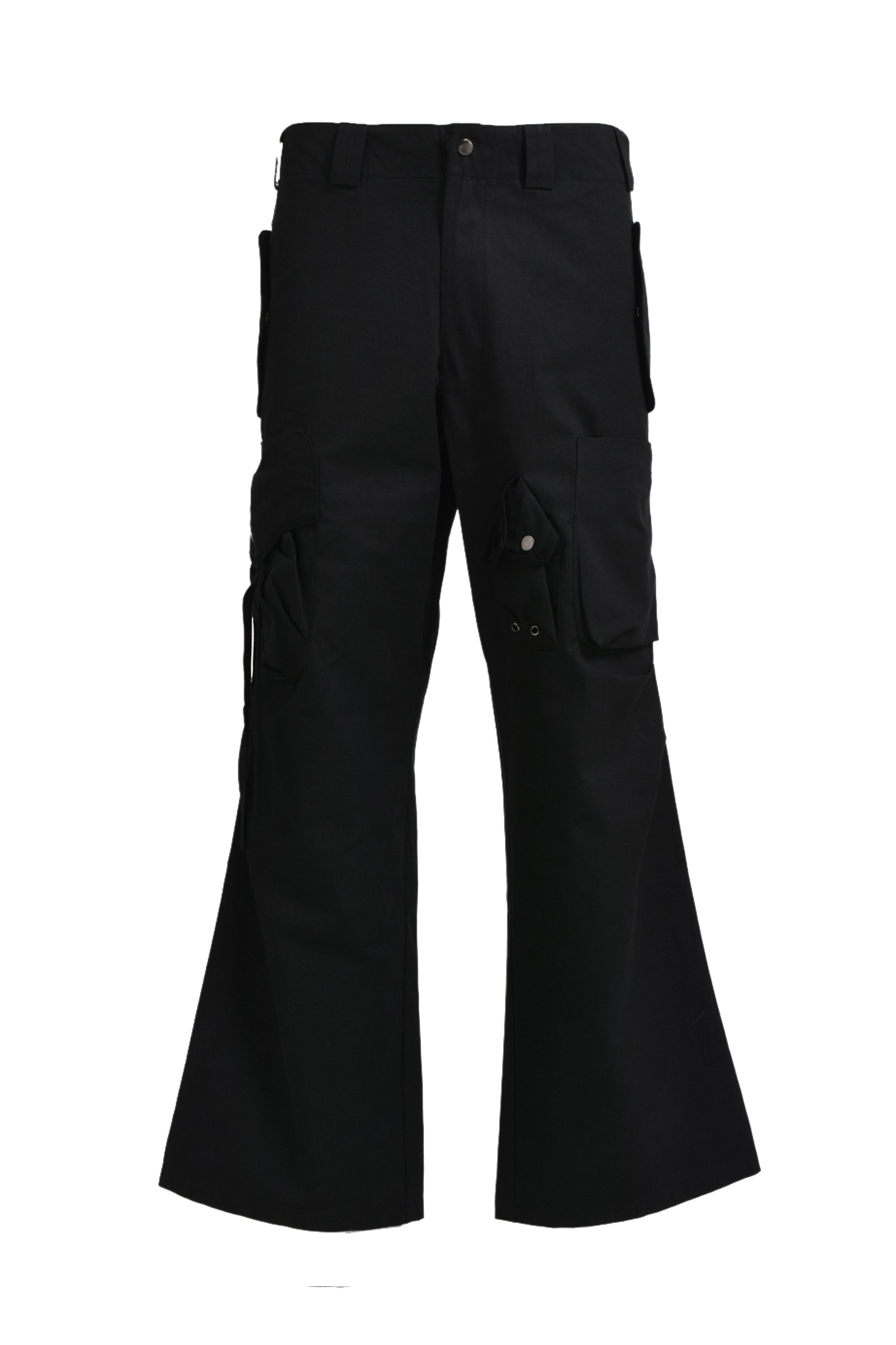 STRAP CARGO PANTS / BLK