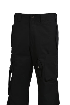 STRAP CARGO PANTS / BLK