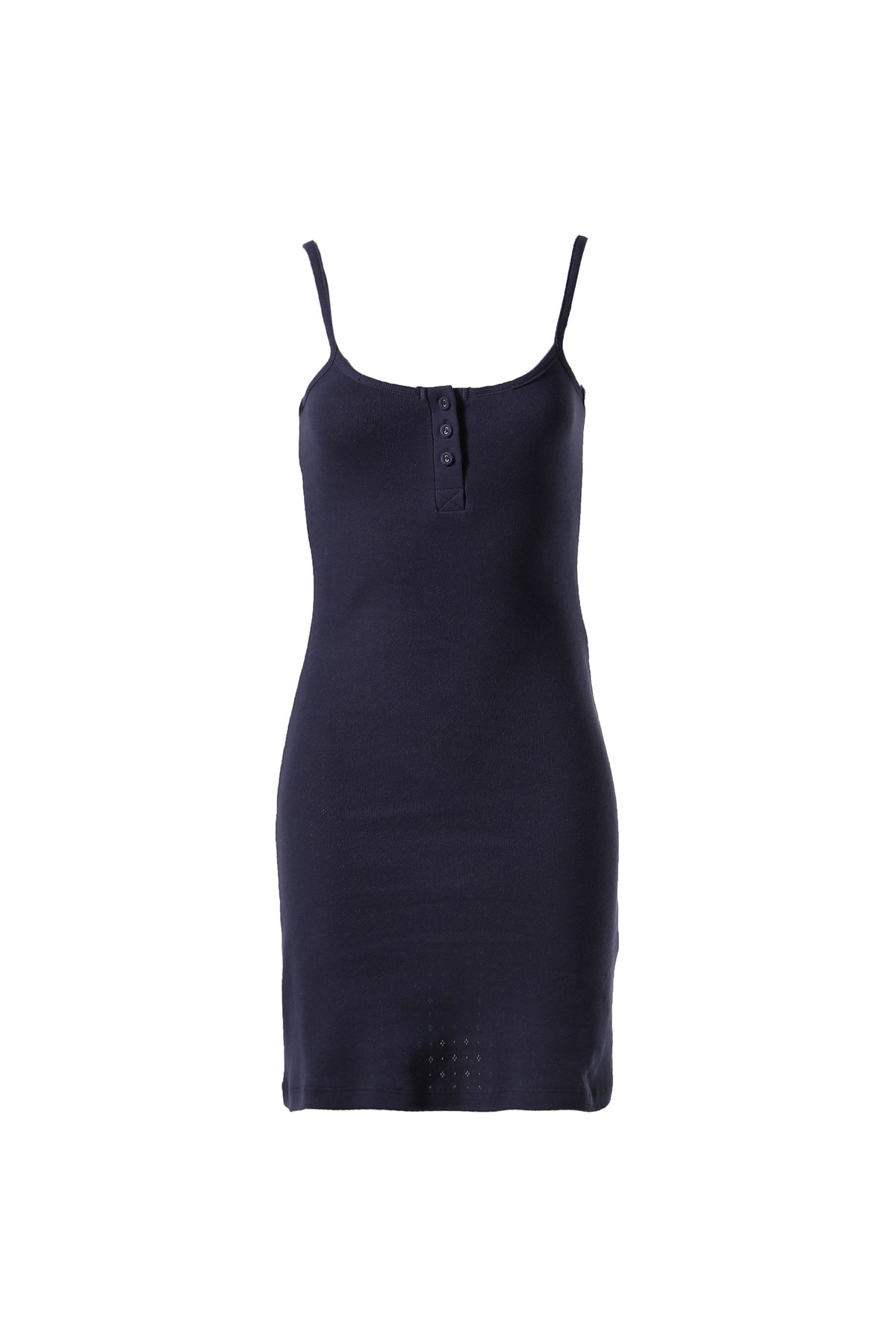 PROVINCE EYELET CAMI DRESS  / NAVY