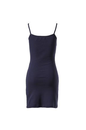 PROVINCE EYELET CAMI DRESS  / NAVY