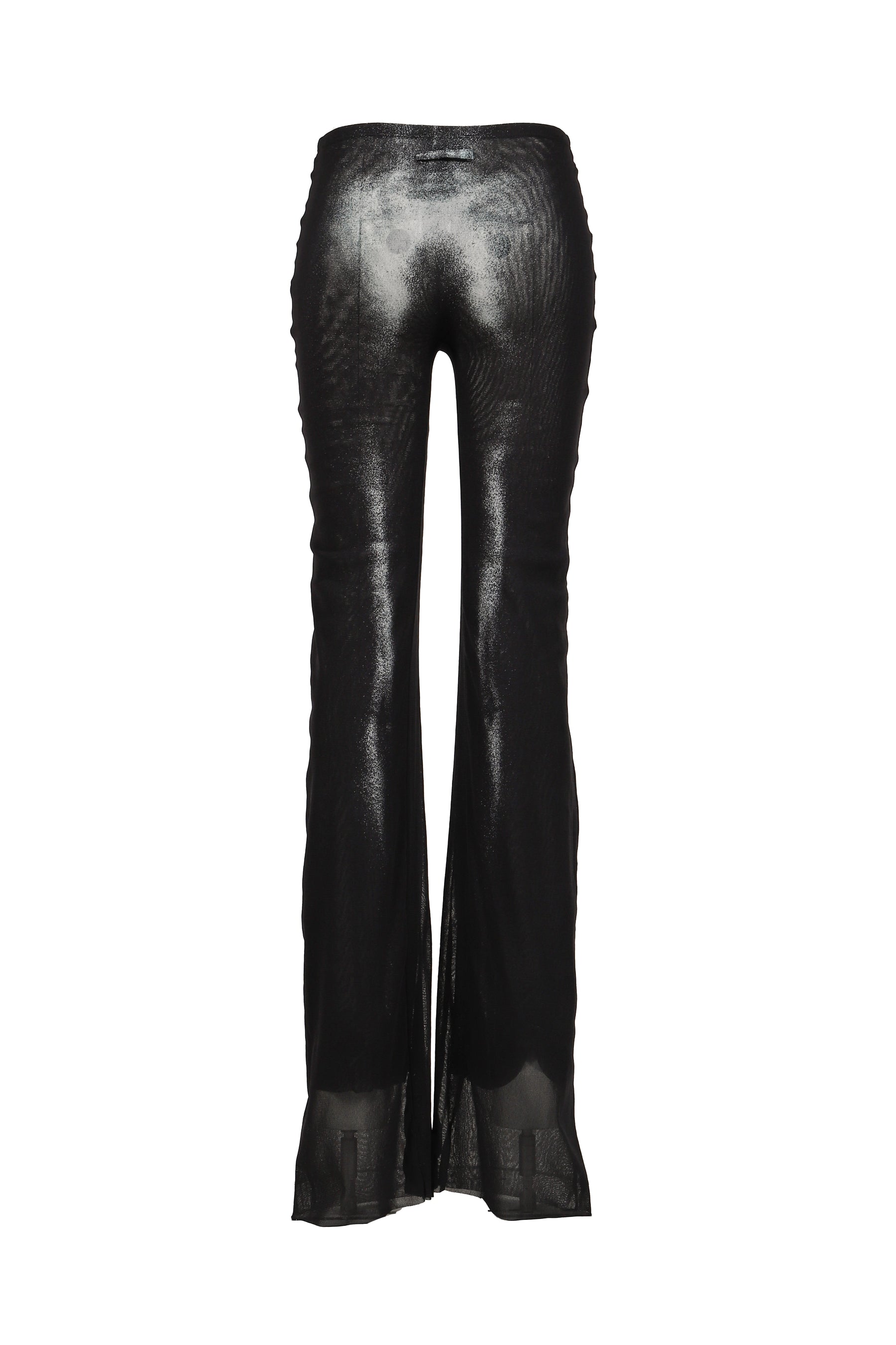 MESH STRAIGHT TROUSER PRINTED "BODY DUST"