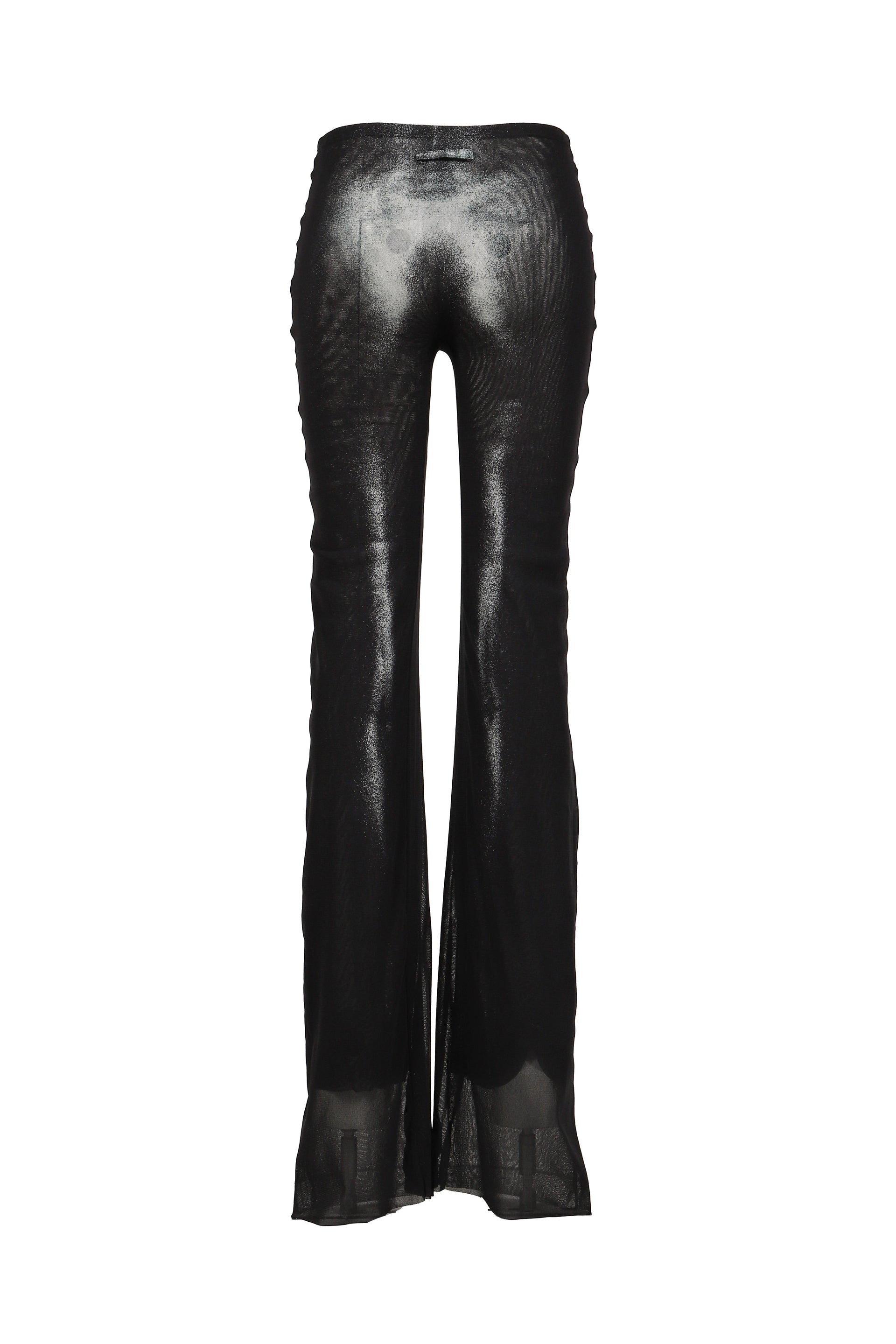 MESH STRAIGHT TROUSER PRINTED "BODY DUST"