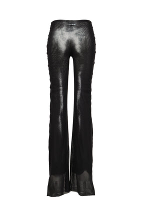 MESH STRAIGHT TROUSER PRINTED "BODY DUST"