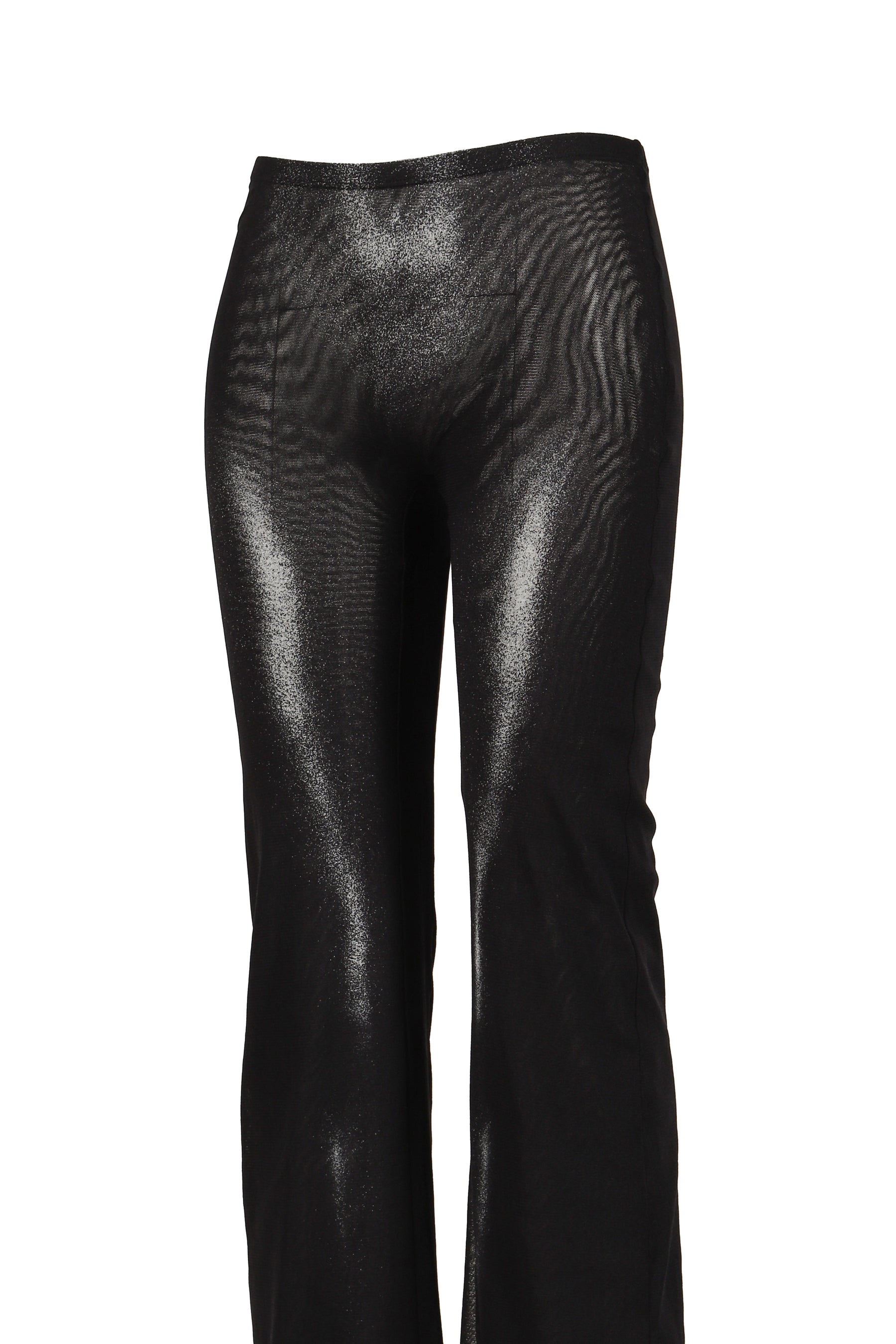 MESH STRAIGHT TROUSER PRINTED "BODY DUST"