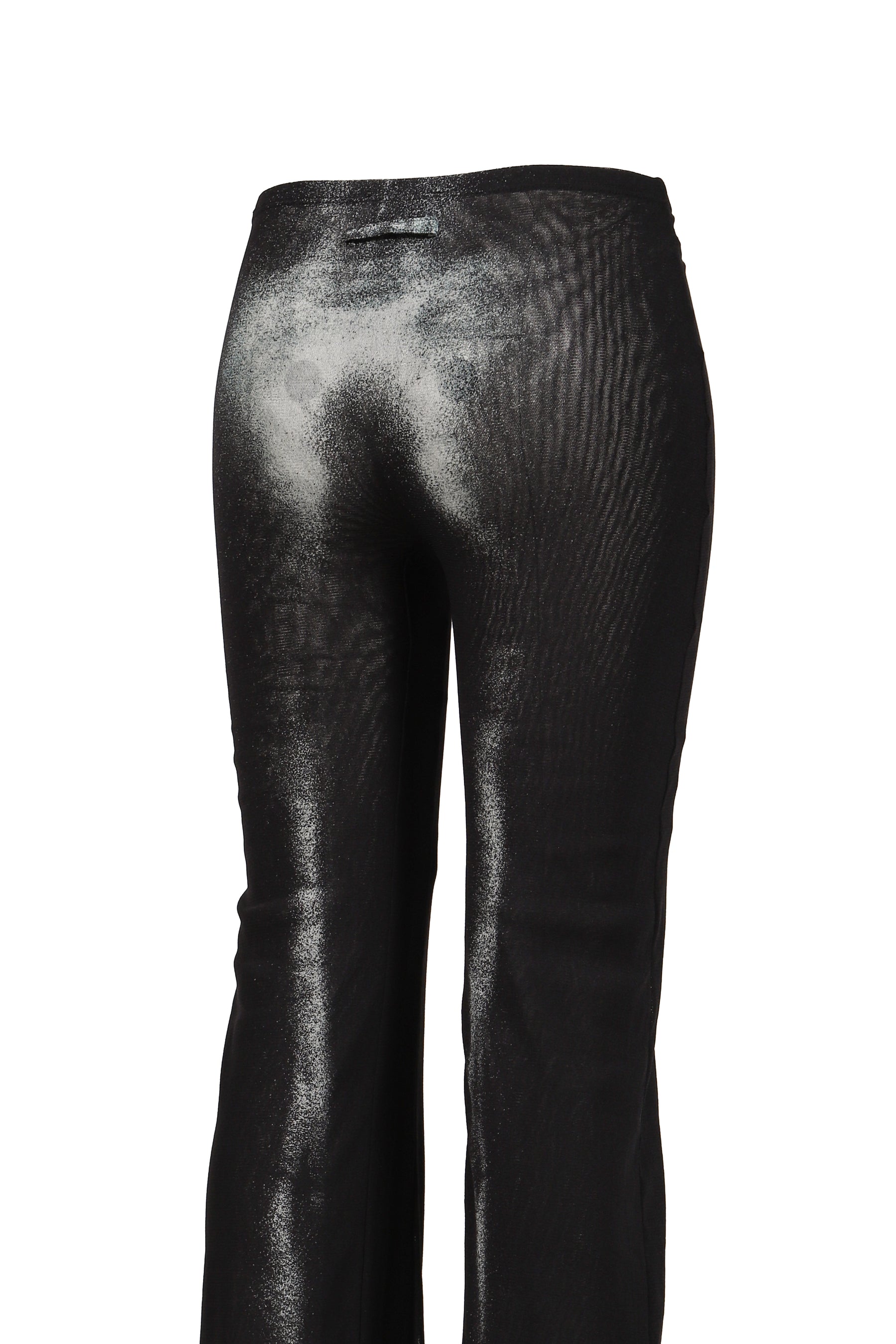 MESH STRAIGHT TROUSER PRINTED "BODY DUST"
