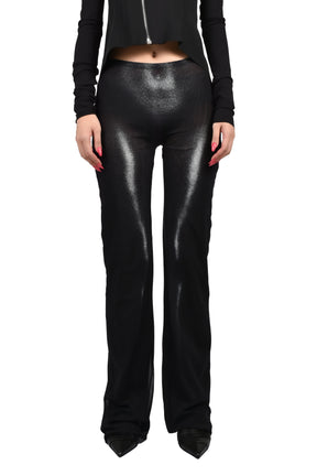 MESH STRAIGHT TROUSER PRINTED "BODY DUST"