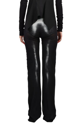 MESH STRAIGHT TROUSER PRINTED "BODY DUST"