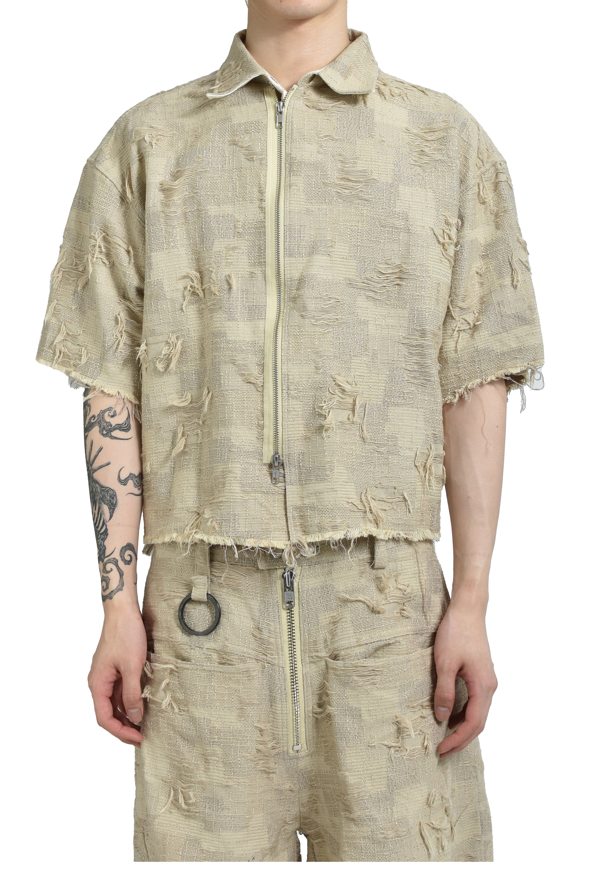 OVERSIZED BORO JACQUARD SHIRTS (feat.MINUS) / DUSTY BEI