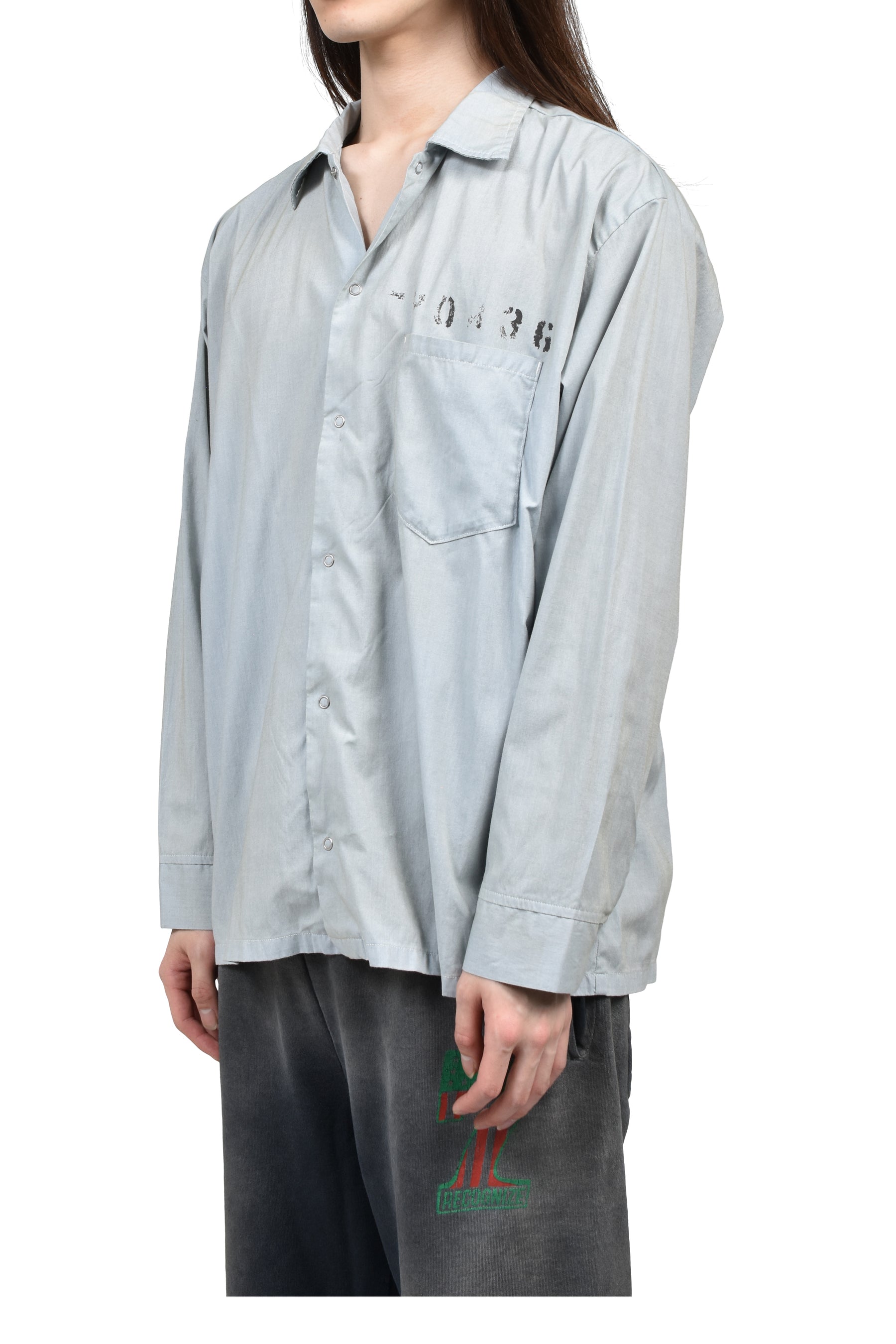 S.BRONX CO. JAIL SHIRT AGED / L.BLU