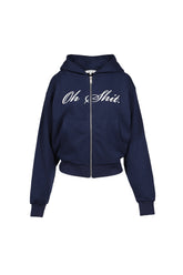 OH SHIT ZIP HOODIE / NAVY
