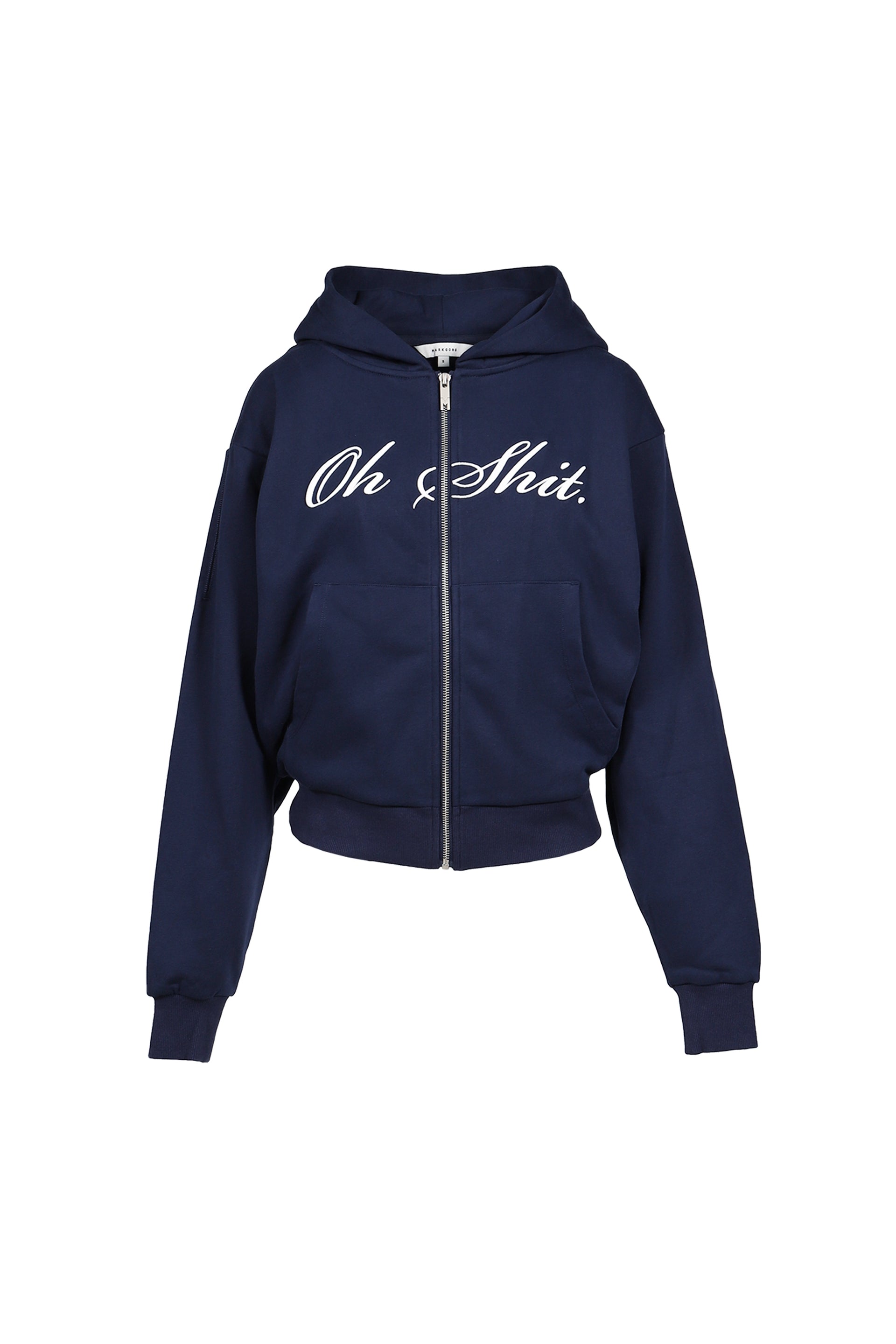 OH SHIT ZIP HOODIE / NAVY