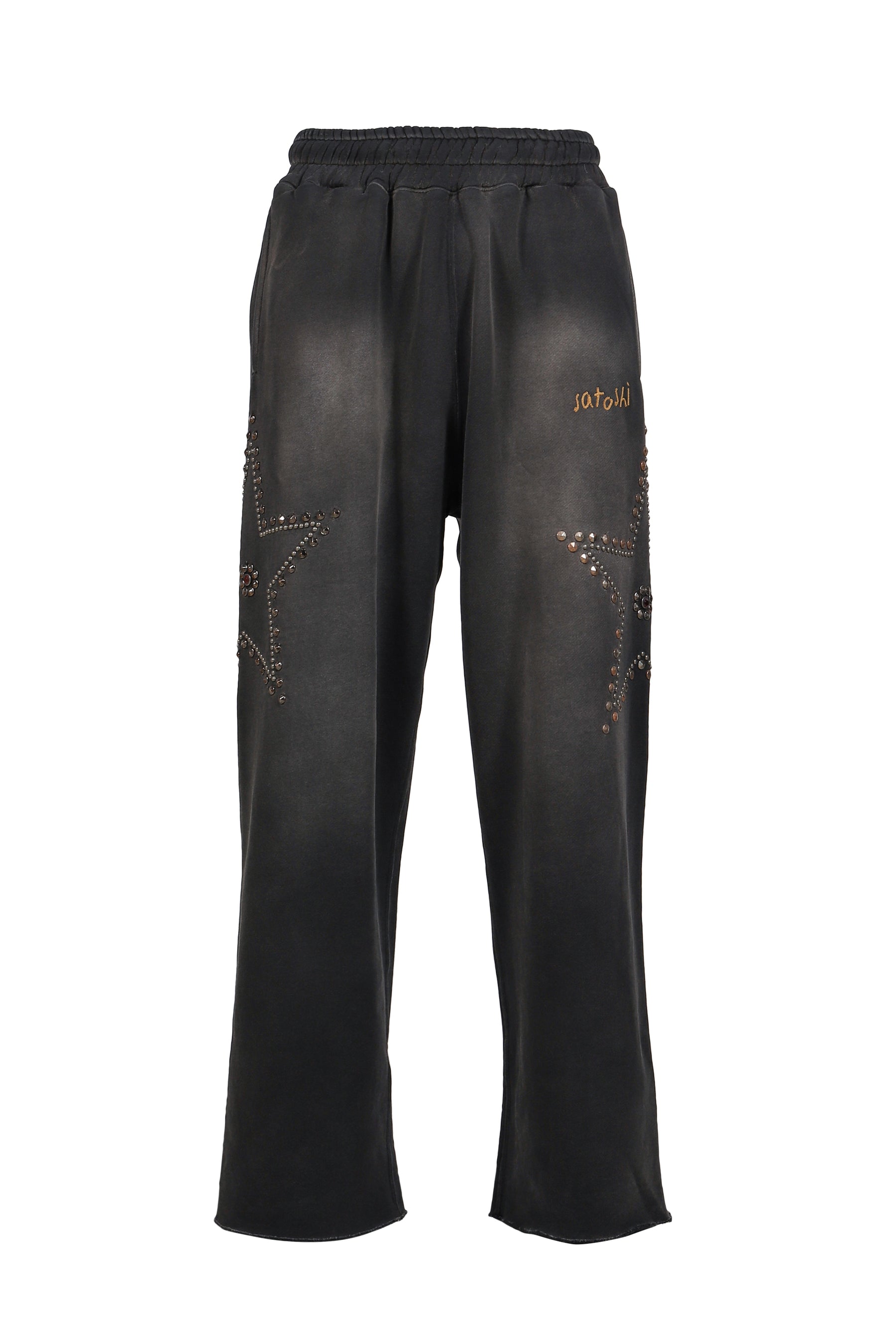 STAR STUDDED SWEATPANT / BLK