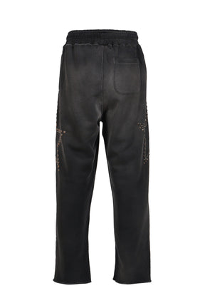 STAR STUDDED SWEATPANT / BLK