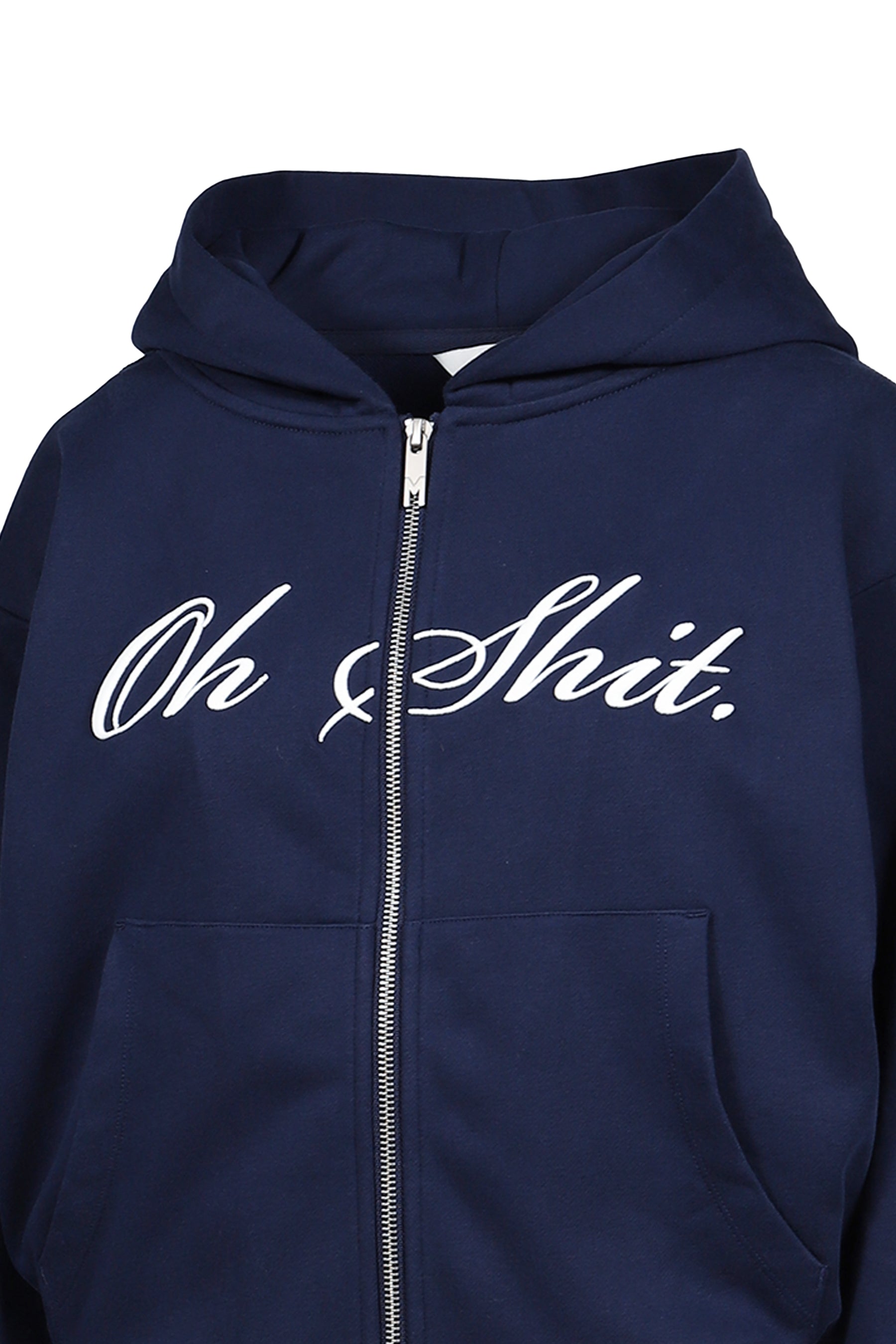 OH SHIT ZIP HOODIE / NAVY