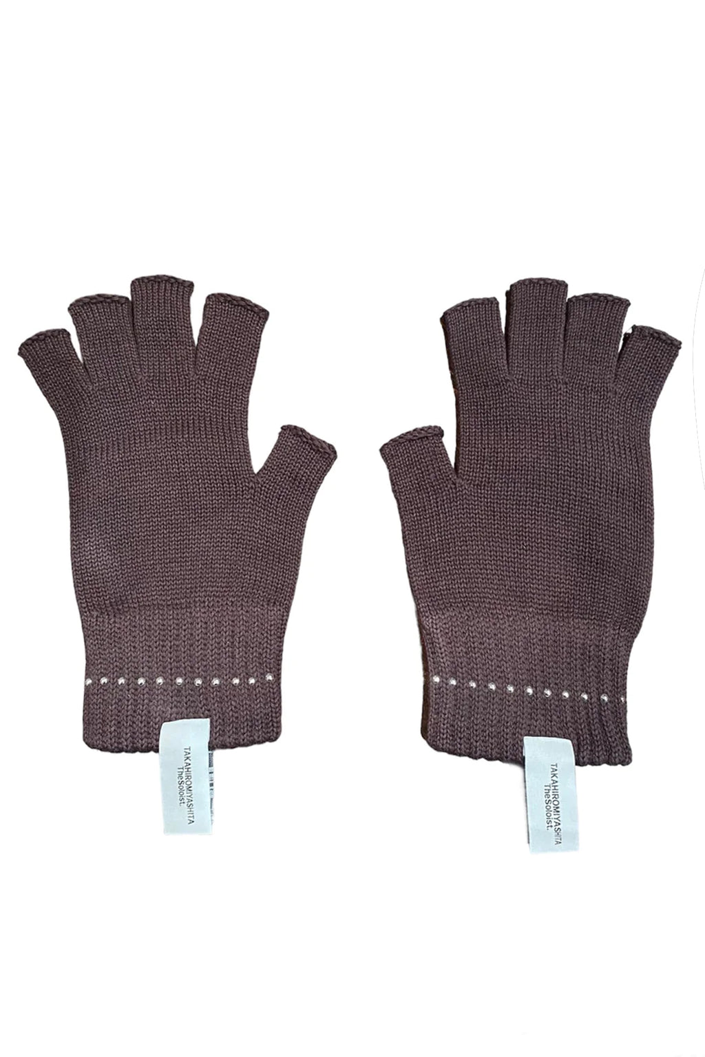 HAND KNITTING GLOVES / BLK