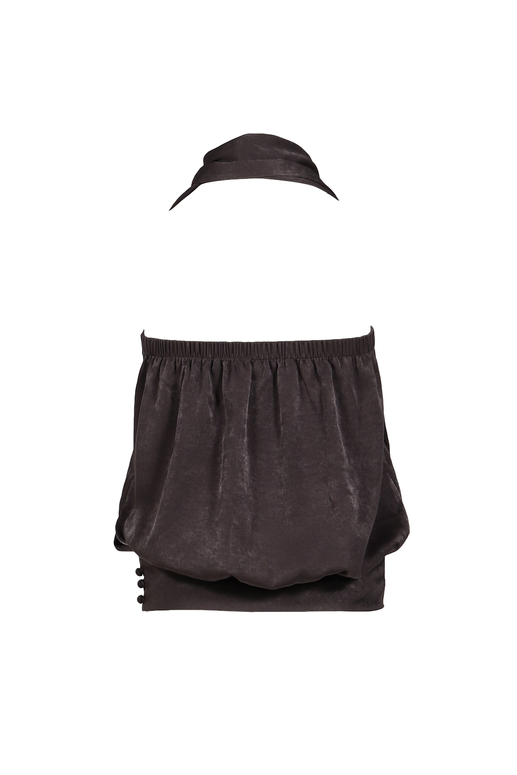 WRAP SCARF BLOUSE / KHA