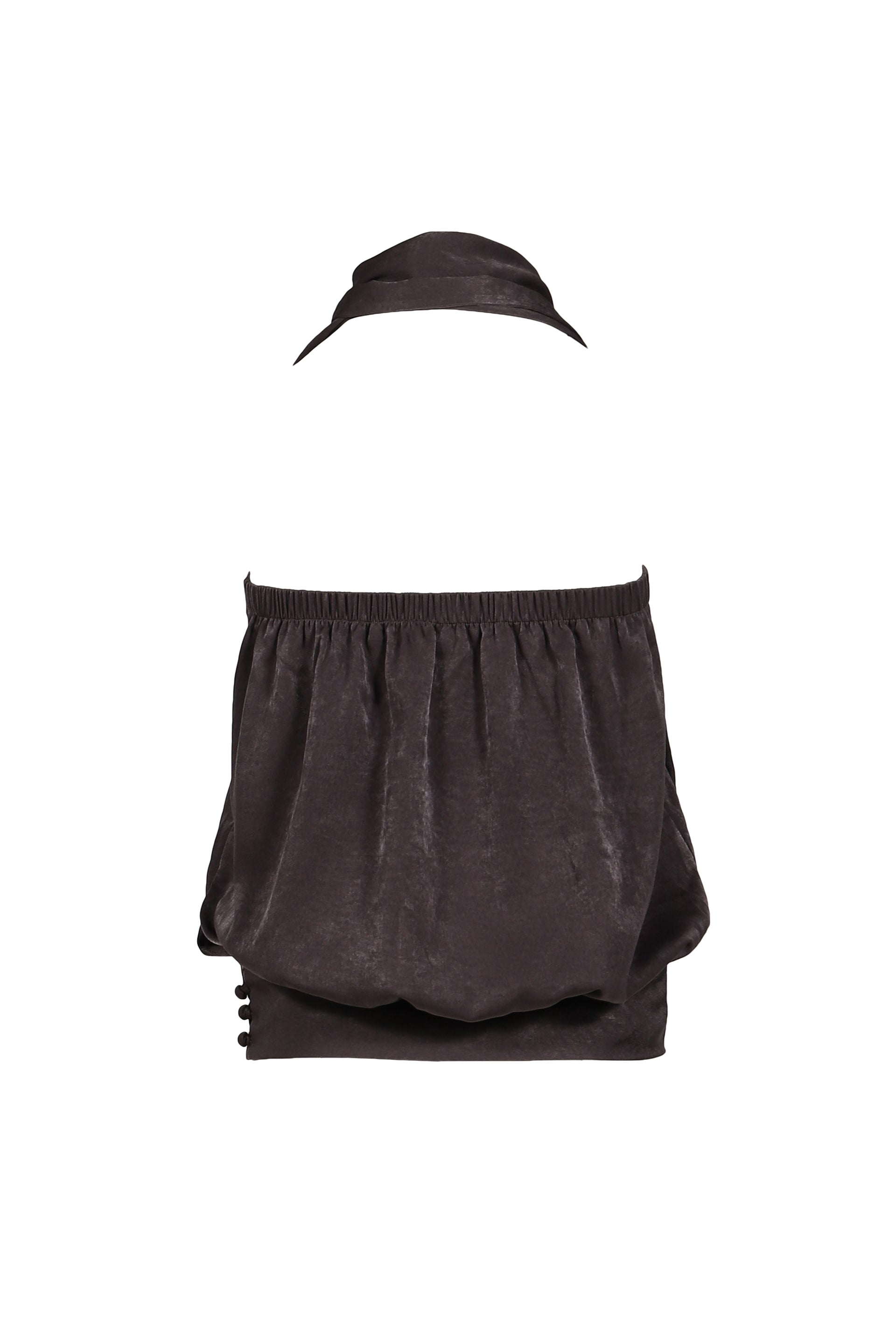 WRAP SCARF BLOUSE / KHA