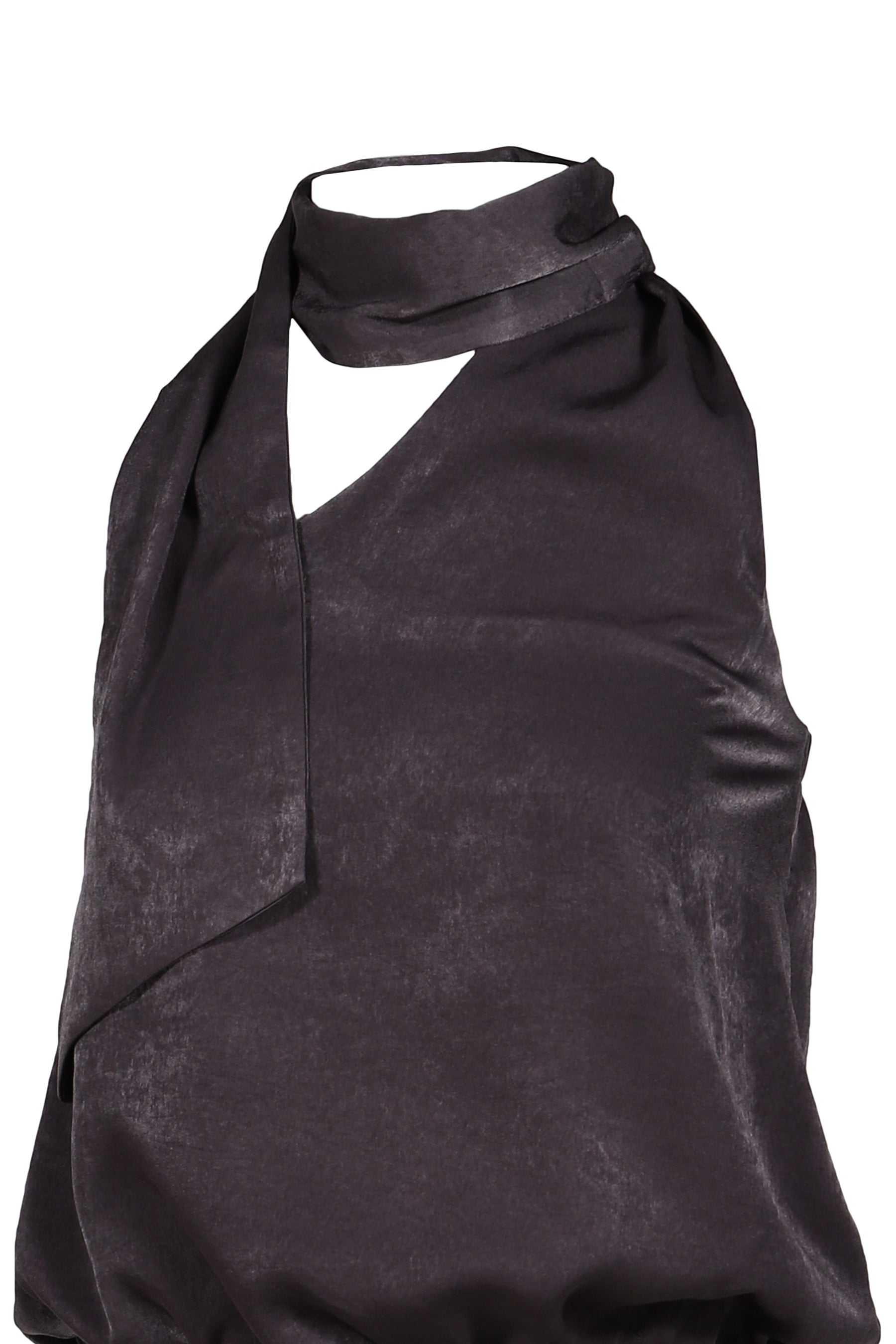 WRAP SCARF BLOUSE / KHA