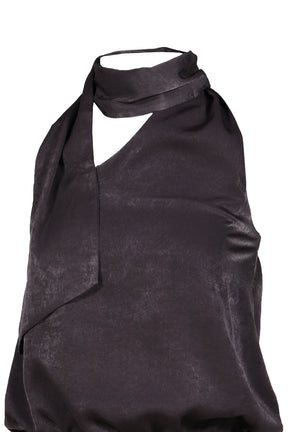 WRAP SCARF BLOUSE / KHA
