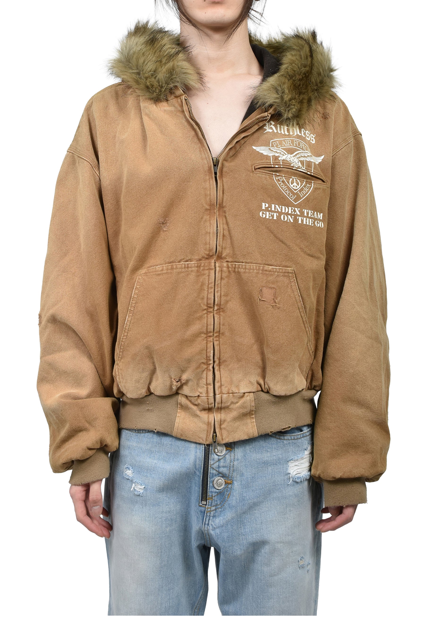 Protocol Index プロトコルインデックス FW25 DETACHABLE FUR HOODIED