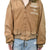 DETACHABLE FUR HOODIED WORK JACKET / BEI