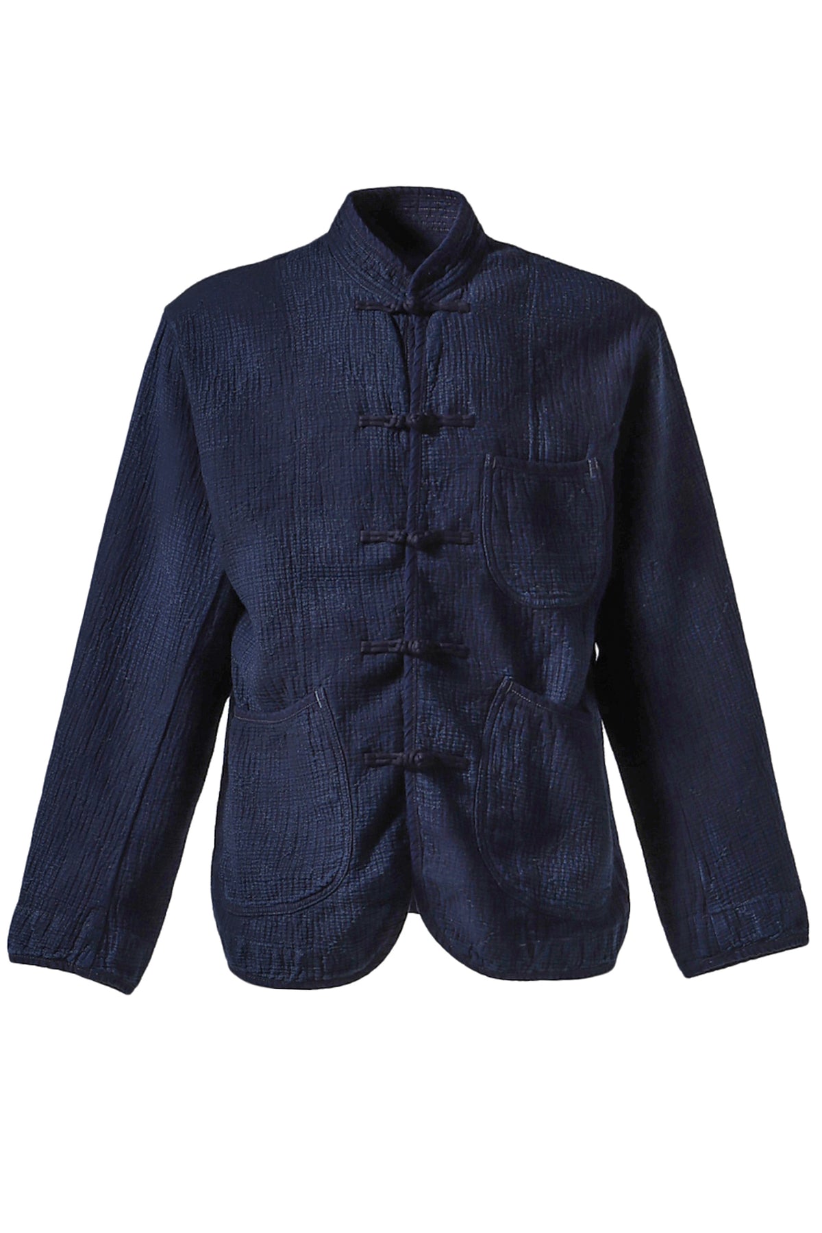 NEW SASHIKO LIGHT CHINESE JACKET / BLU