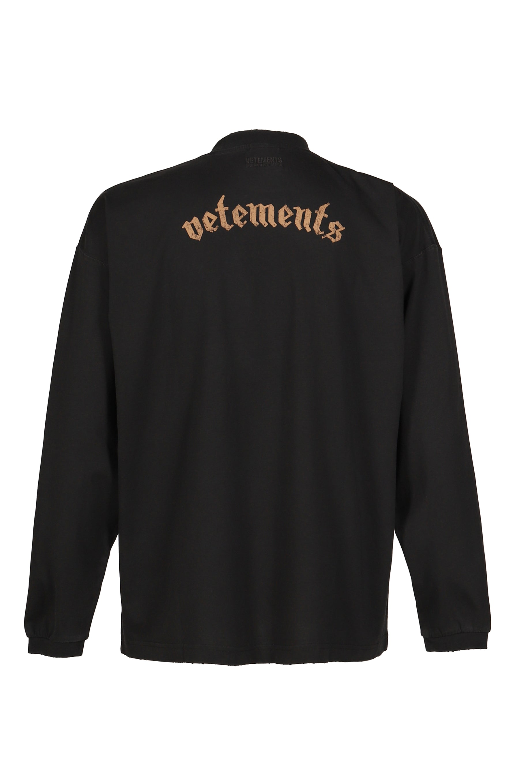 VETEMENTSXMOTORHEAD SKULL LONGSLEEVE / WASHED BLK