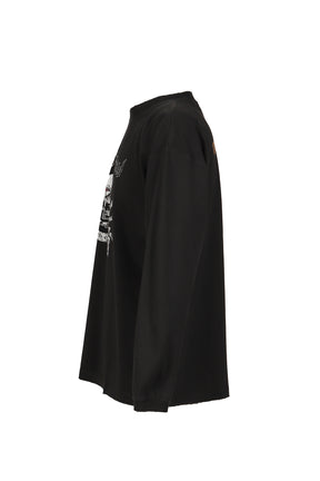 VETEMENTSXMOTORHEAD SKULL LONGSLEEVE / WASHED BLK