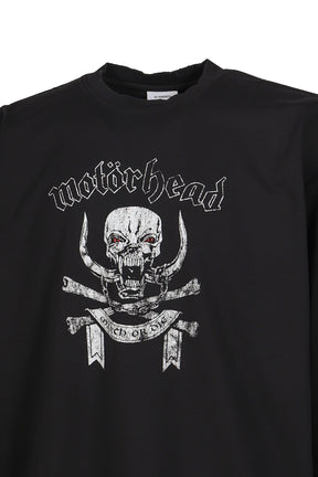 VETEMENTSXMOTORHEAD SKULL LONGSLEEVE / WASHED BLK