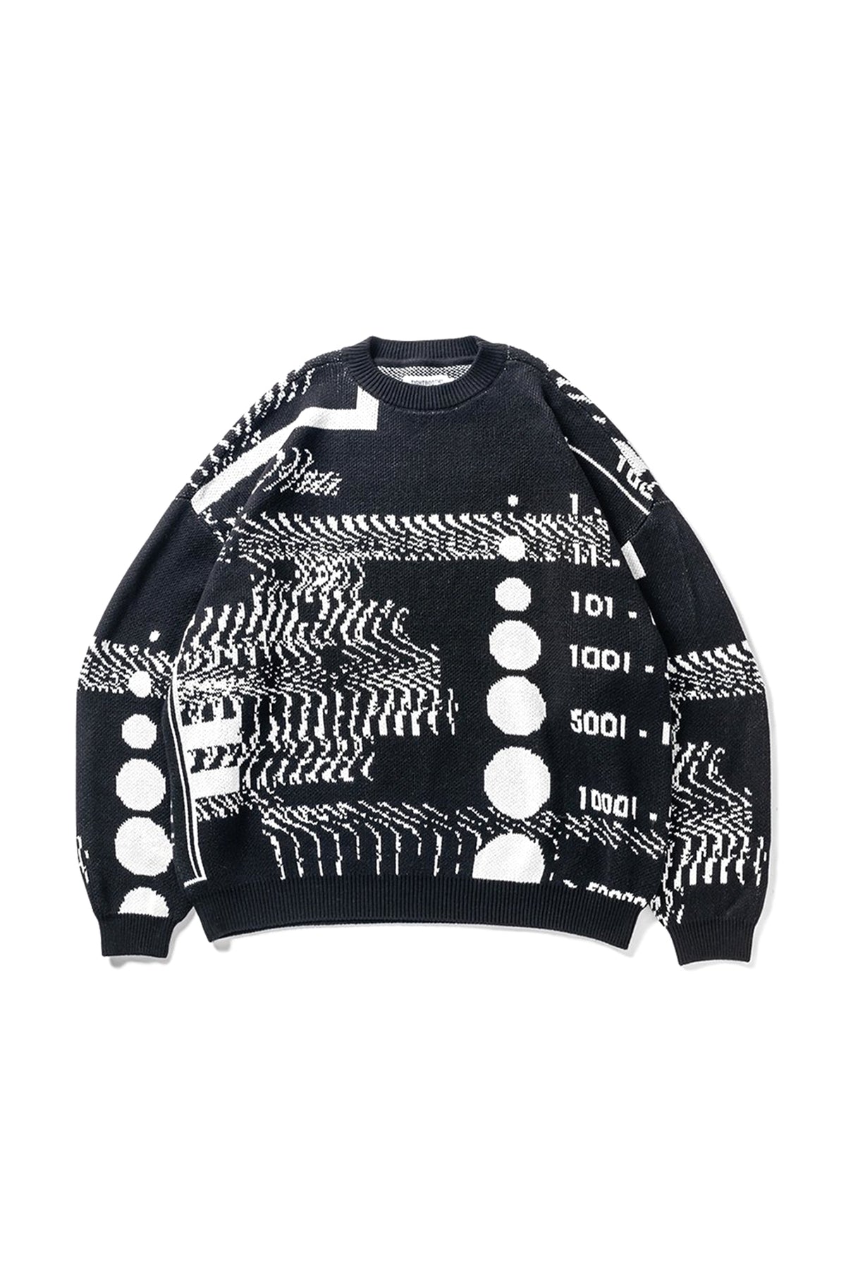 TIGHTBOOTH COVID-19 KNIT SWEATER / BLK